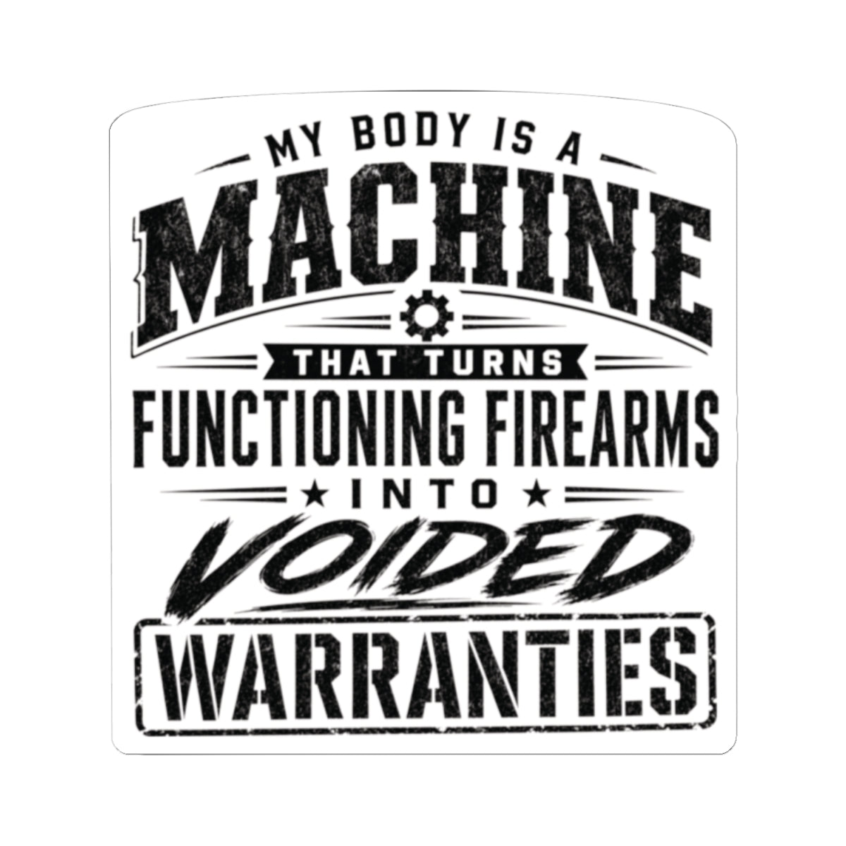 My body is a Machine Sticker
