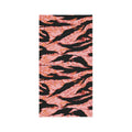 Blood orange tiger stripe lightweight neck gaiter with all-over print design by Printify, showcasing vibrant, bold tiger stripe pattern.