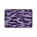 Purple Panther Tiger desk mat with vibrant tiger design, perfect for home decor or workspace setup. Printify brand.