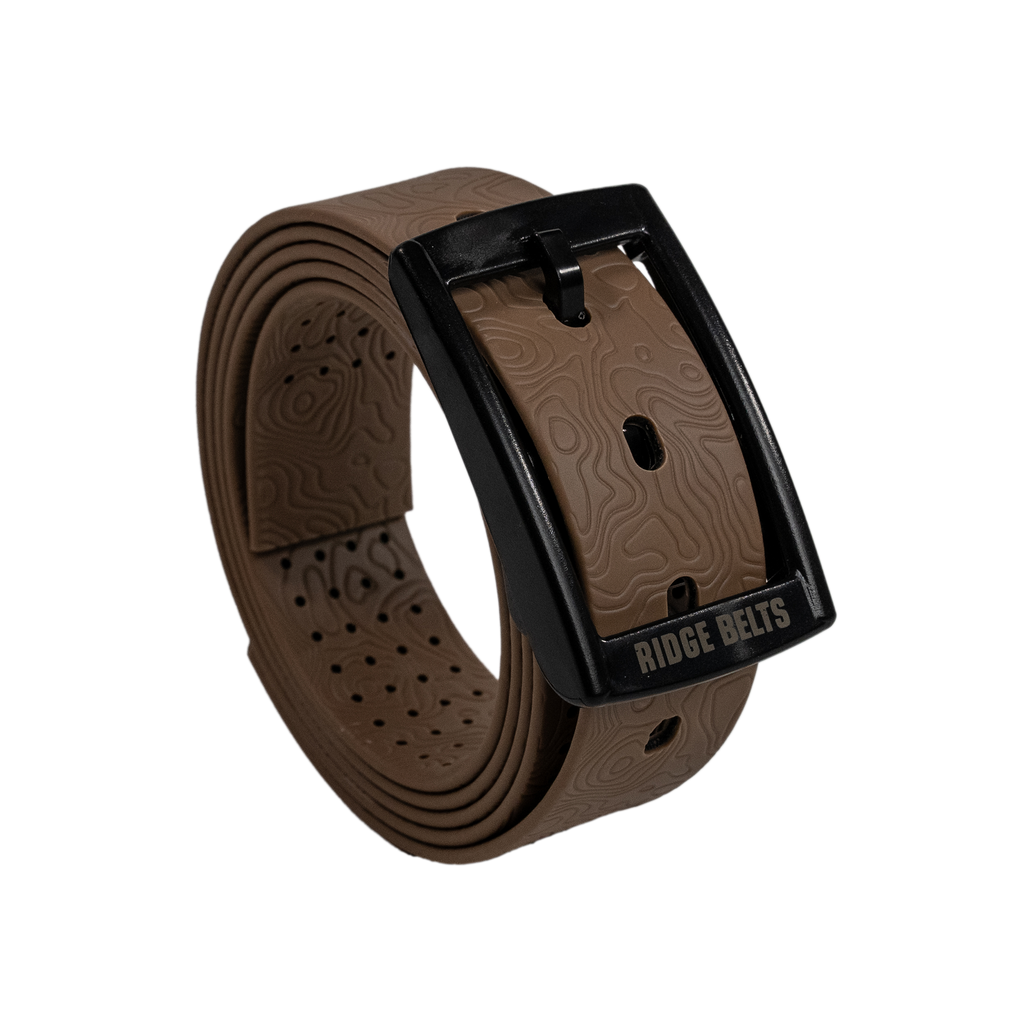 Brown Ridge Belts lightweight belt with a simple buckle, made from durable material, suitable for casual wear.