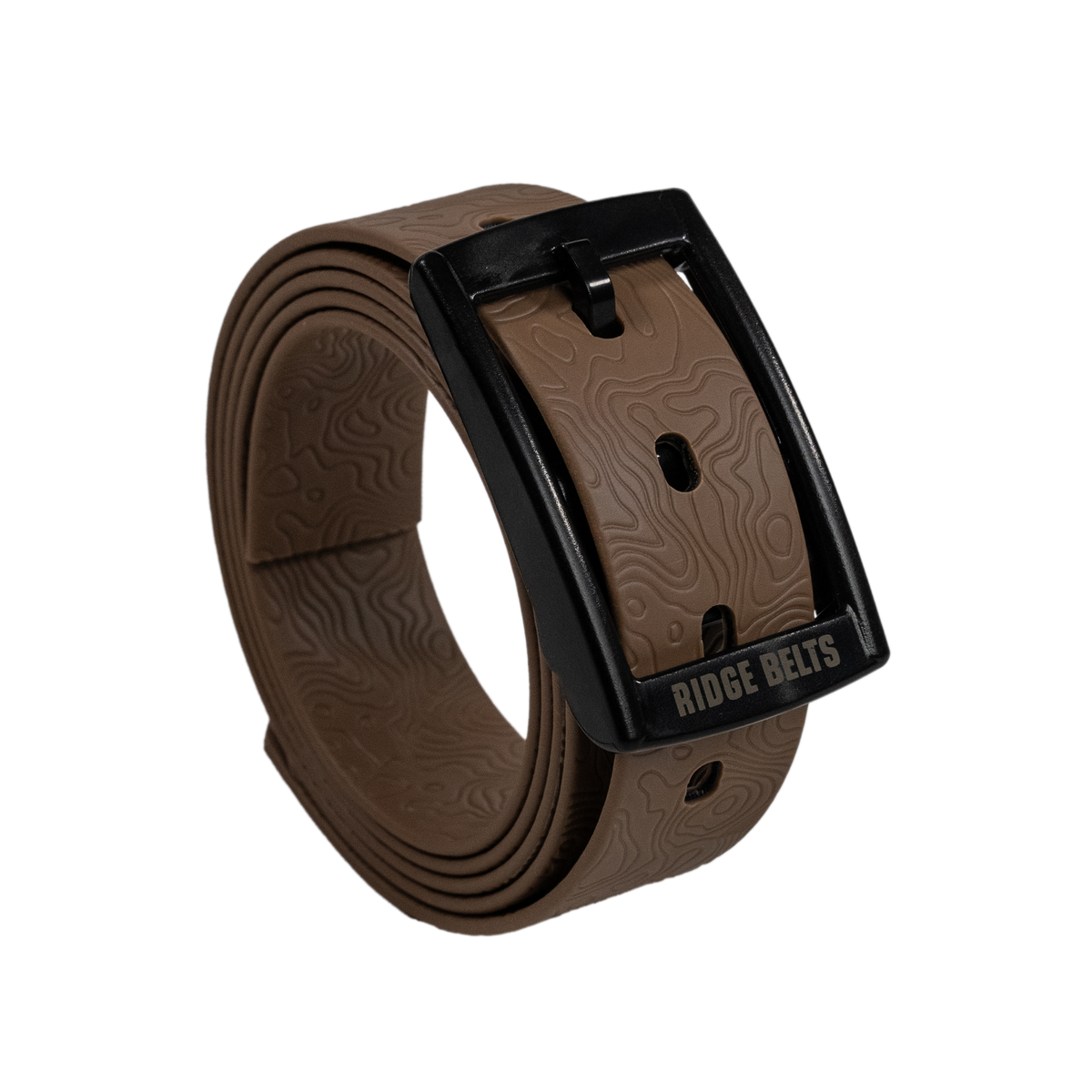 Brown Ridge Belts lightweight belt with no holes, made from durable material, perfect for casual and everyday wear.