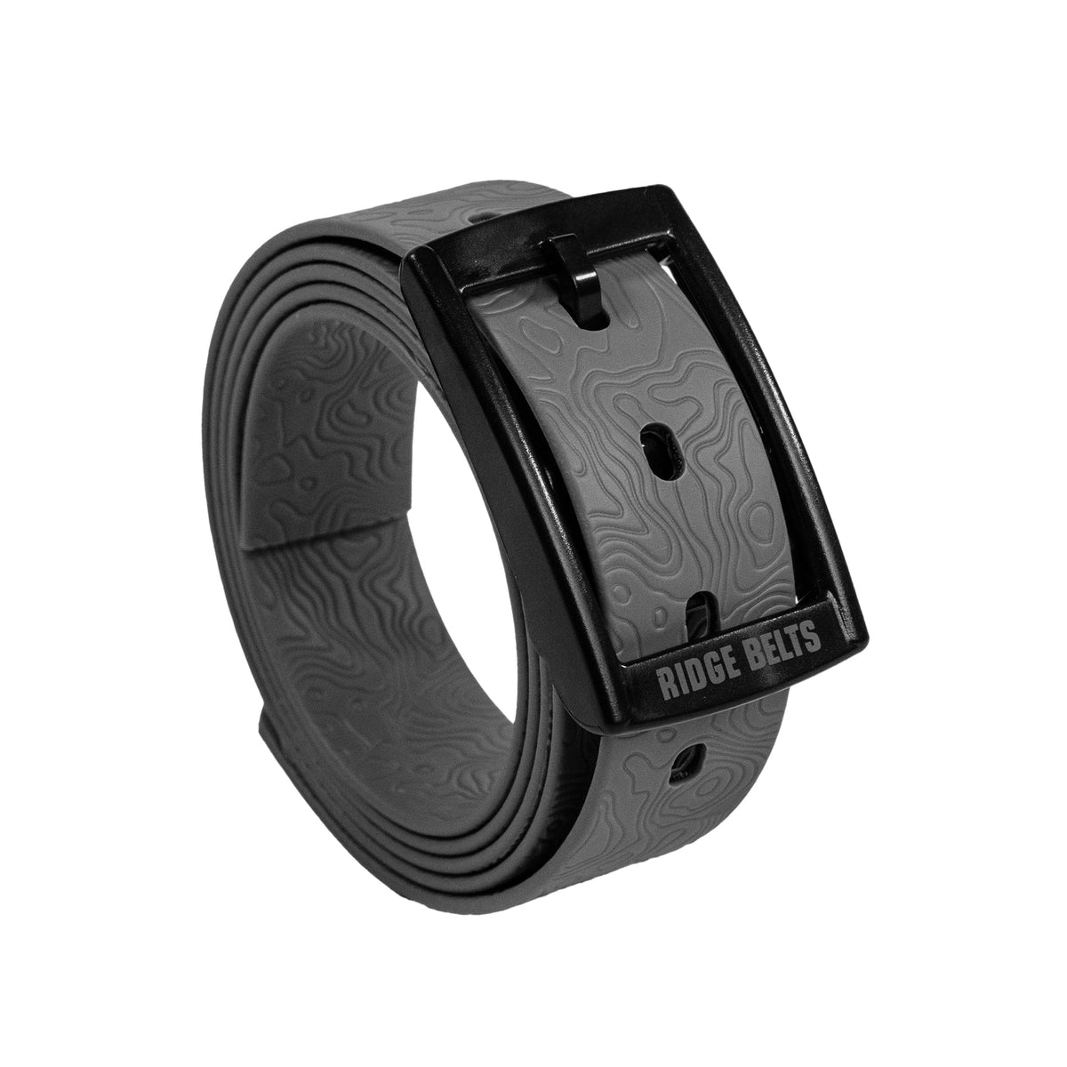 Gray Ridge Belts lightweight belt with solid design, made by Ridge Belts, showcasing its sleek and simple style.
