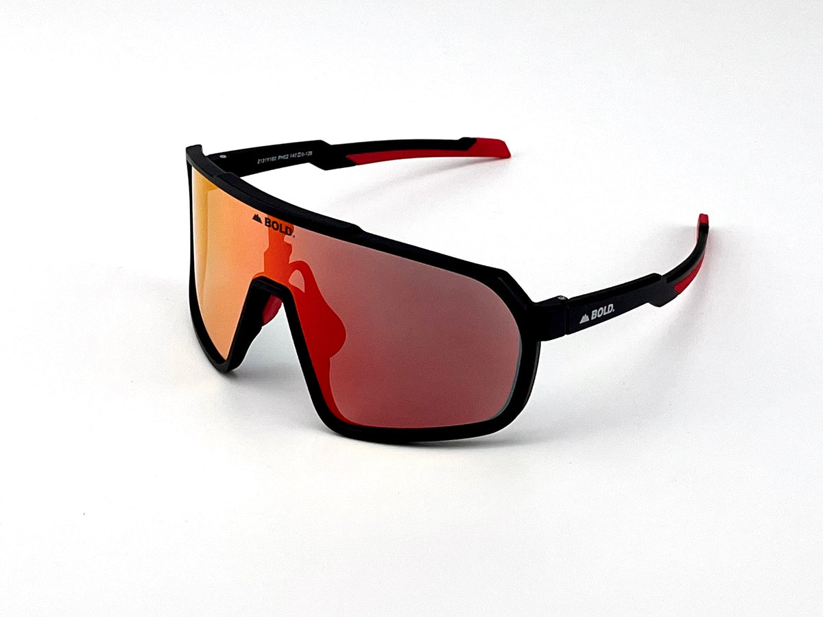 Boldouterwear BOLD Slayers Photochromic Sunglasses for MTB, Ski, and Lifestyle, showing sleek frame and tinted lenses.